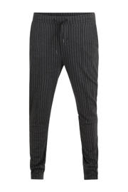 thumbnail: Shoeby slim fit broek met krijtstreep donkergrijs