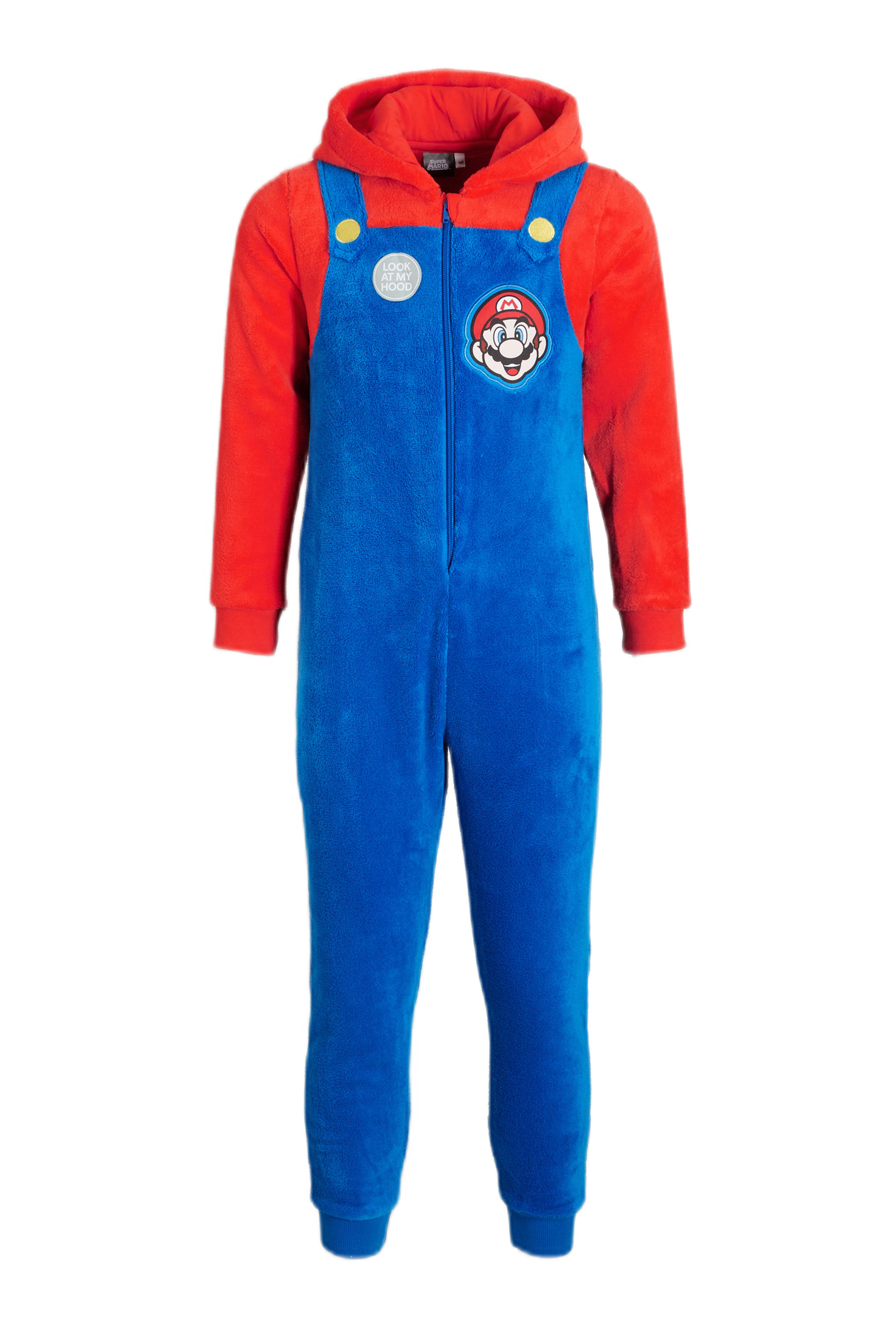 C&A Super Mario onesie blauw/rood wehkamp