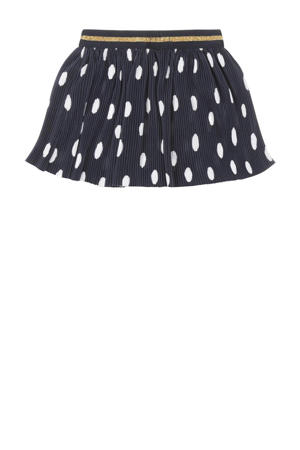 rok met all over print donkerblauw