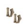 Apollo gemeleerde huissokken - beige (set van 2)