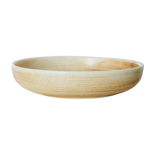 HKLIVING diep bord Chef ceramics (Ø21,5 cm) - Rustic Cream/Brown