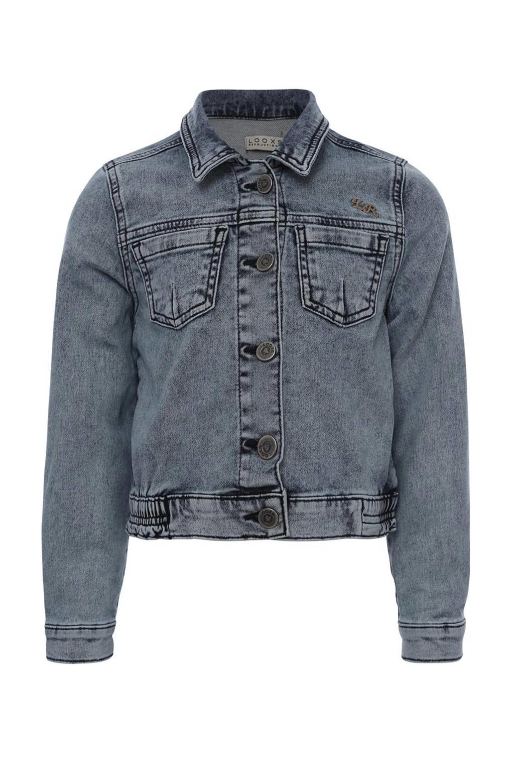 Redefined Rebel spijkerjas RRBaker met all over print light blue Redefined Rebel spijkerjas RRBaker met all over print light blue