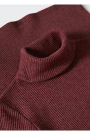 thumbnail: Mango Kids fijngebreide maxi jurk donkerrood