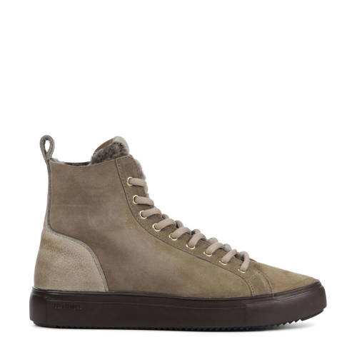 Blackstone suede sneakers taupe