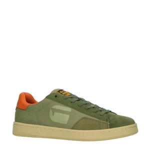   sneakers olijfgroen/oranje