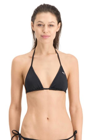 voorgevormde triangel bikinitop zwart