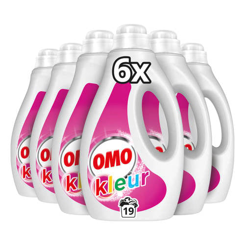 Omo vloeibaar wasmiddel Kleur - 6 x 19 wasbeurten - 114 wasbeurten afbeelding