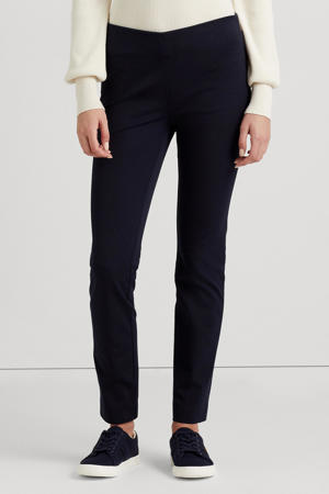 slim fit pantalon donkerblauw