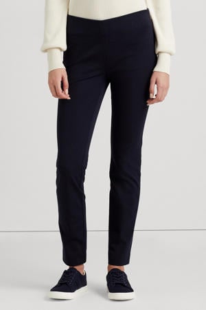 slim fit pantalon donkerblauw