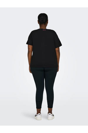 Plus Size sport T-shirt ONPATHLUXE zwart
