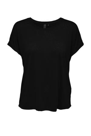 sport T-shirt ONPJIES zwart