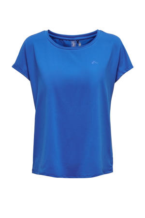 sport T-shirt ONPAUBREE blauw