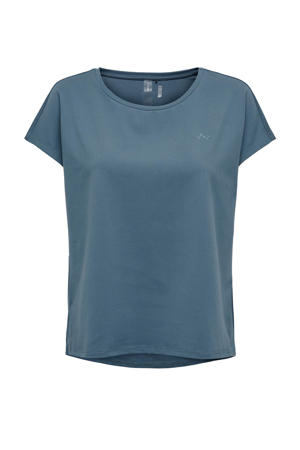 sport T-shirt ONPAUBREE grijsblauw
