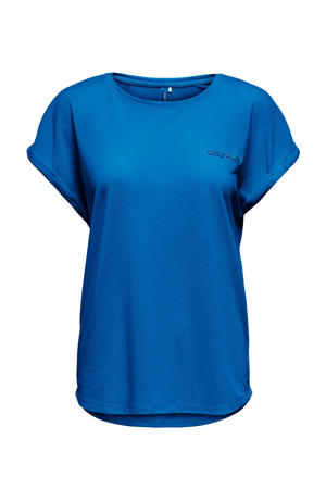 sport T-shirt ONPFREI blauw
