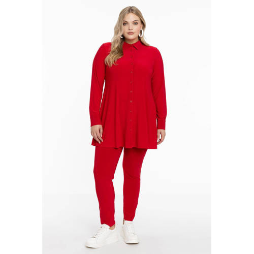 YOEK blouse DOLCE van travelstof rood afbeelding
