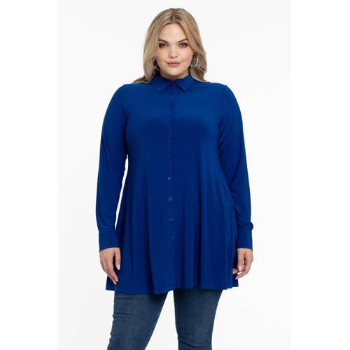 YOEK blouse DOLCE van travelstof blauw afbeelding