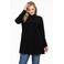 YOEK blouse DOLCE van travelstof zwart