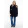 YOEK blouse DOLCE van travelstof donkerblauw