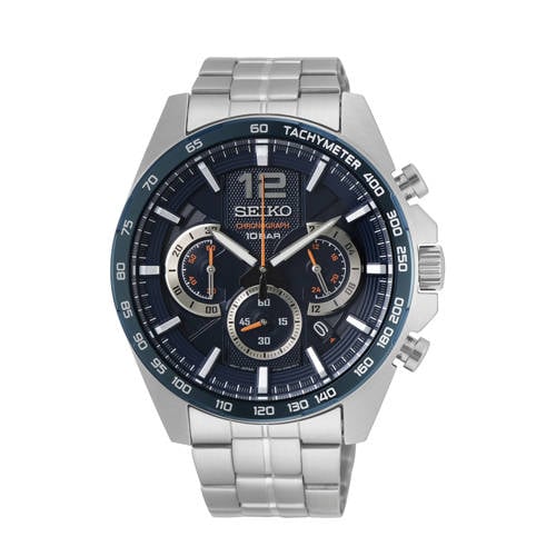 Seiko horloge SSB345P1 zilverkleurig afbeelding