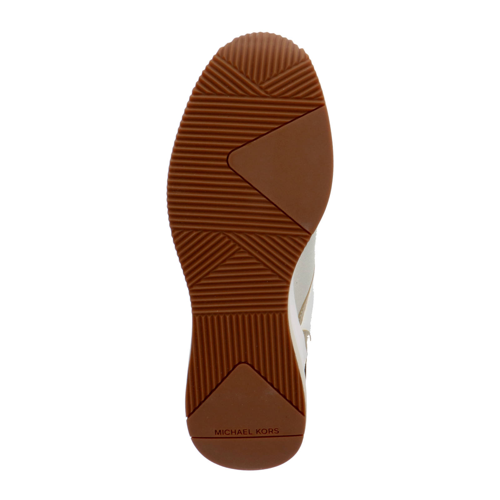 Michael Kors leren sneakers met sleehak goud | wehkamp