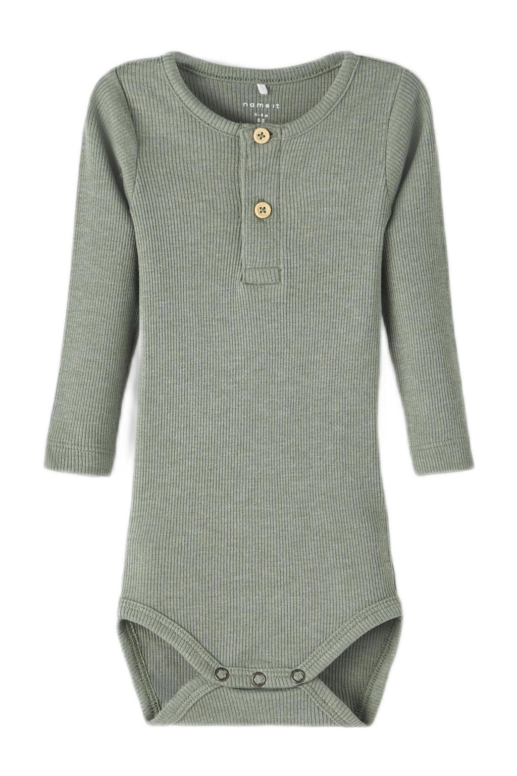 NAME IT BABY romper NBMKAB zachtgroen wehkamp