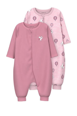 boxpak NBFNIGHTSUIT - set van 2 unicorn roze