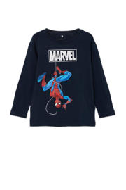 thumbnail: NAME IT MINI Spider-Man longsleeve NMMNAZIR met printopdruk donkerblauw