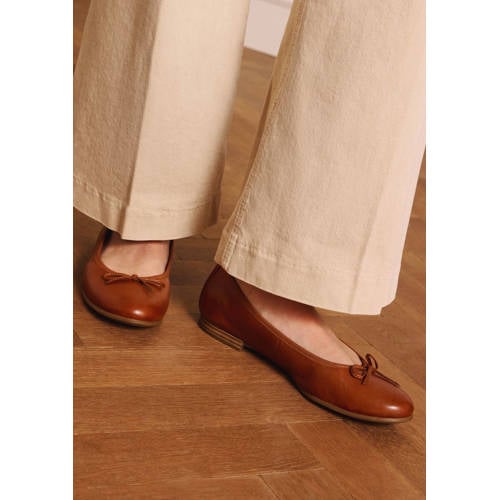 No Stress leren ballerina's cognac afbeelding