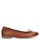 No Stress leren ballerina's cognac