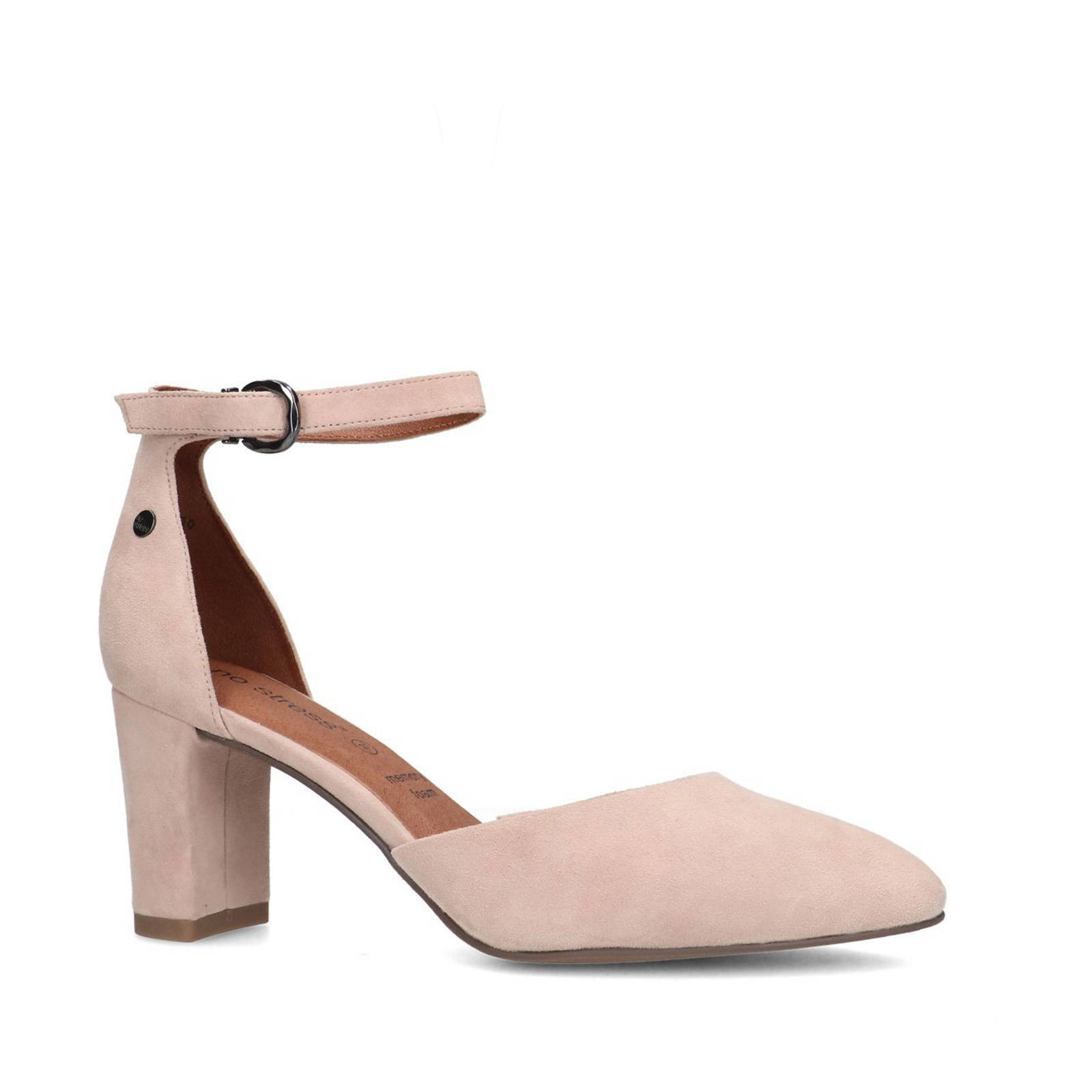 No Stress suède pumps lichtroze | wehkamp