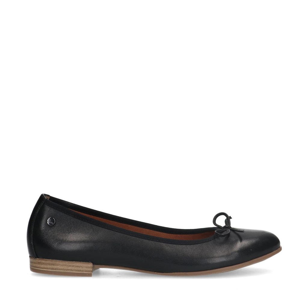 Zwarte dames No Stress leren ballerina's met effen
