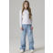 NAME IT KIDS wide leg jeans NKFROSE light blue denim