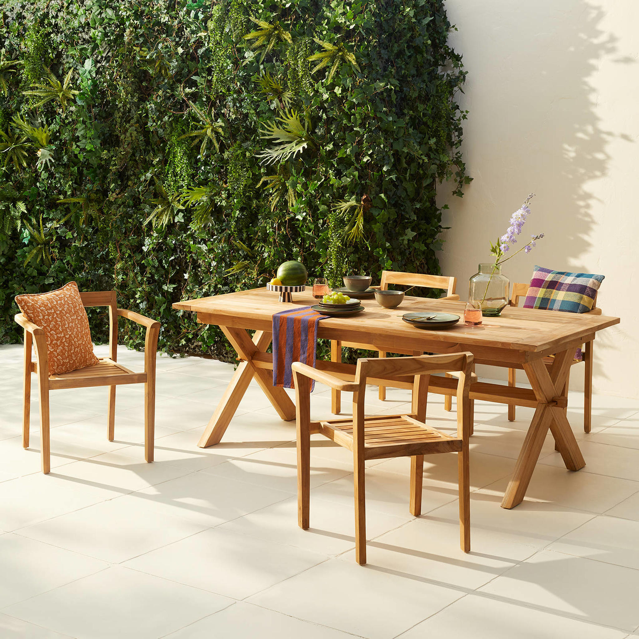 NOUS Garden teak tuintafel Tautan (200x100 cm) - Afbeelding 3