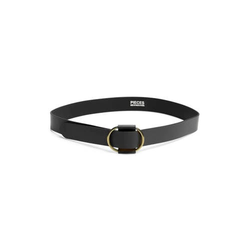PIECES leren riem PCPILJA zwart afbeelding