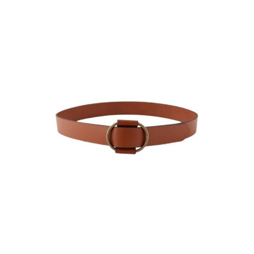 PIECES leren riem PCPILJA cognac afbeelding