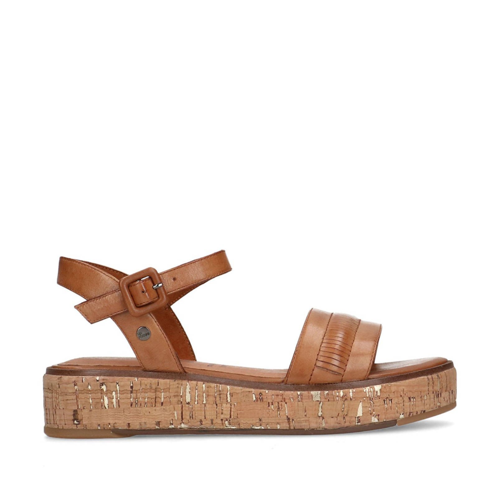 No Stress leren sandalen cognac wehkamp