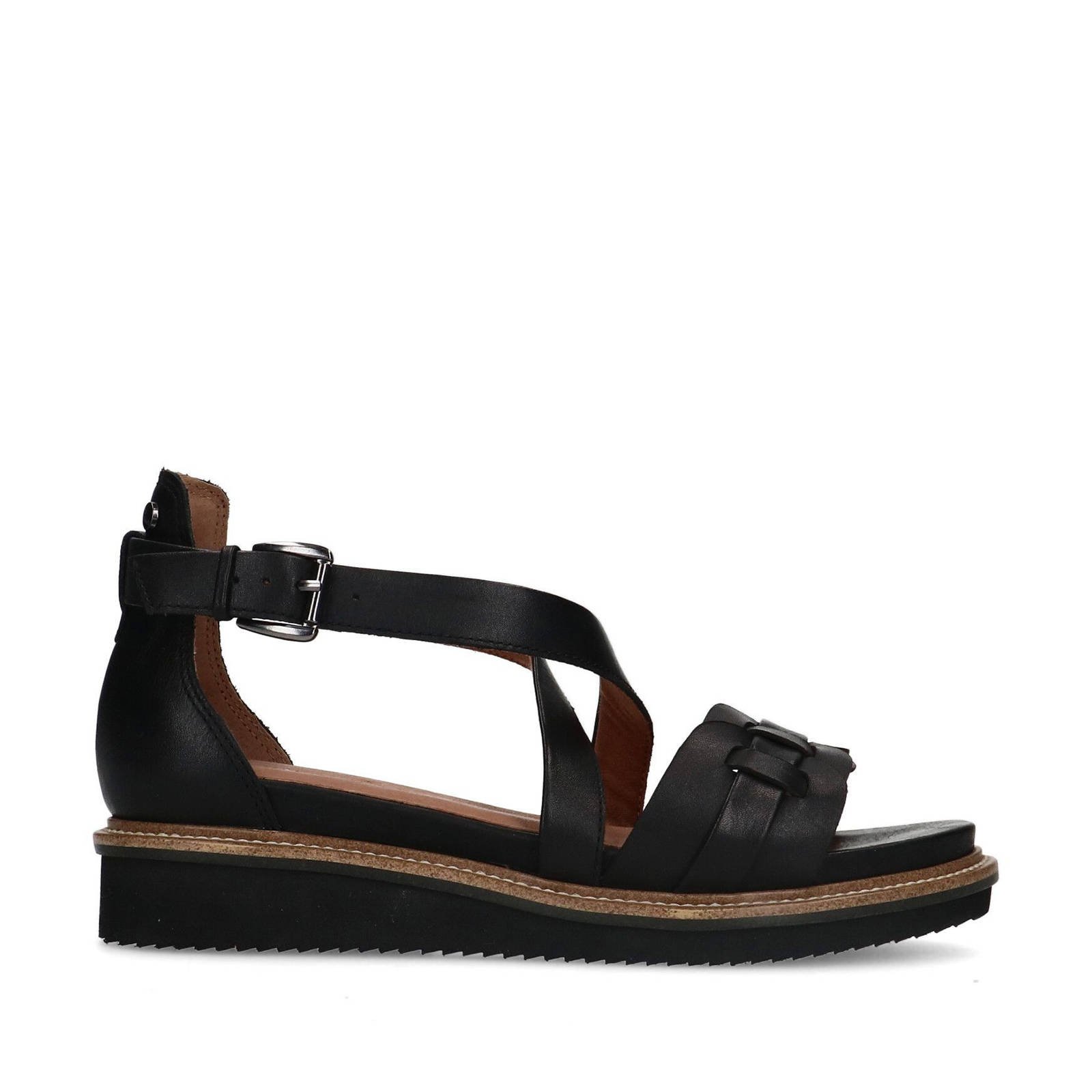 Sandalen zwart 2024 met goud