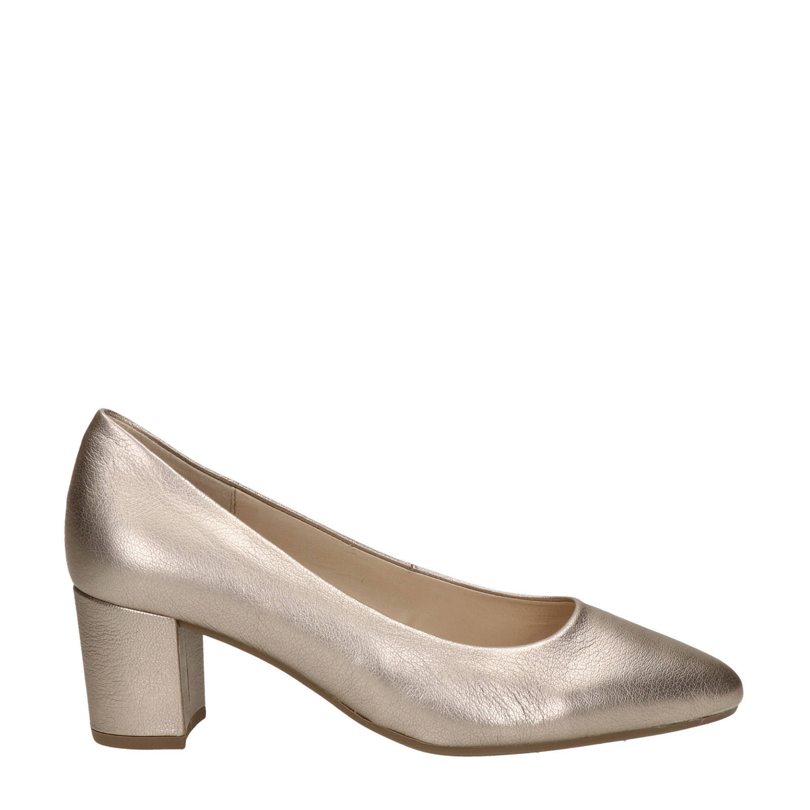 Gabor leren pumps goud | wehkamp