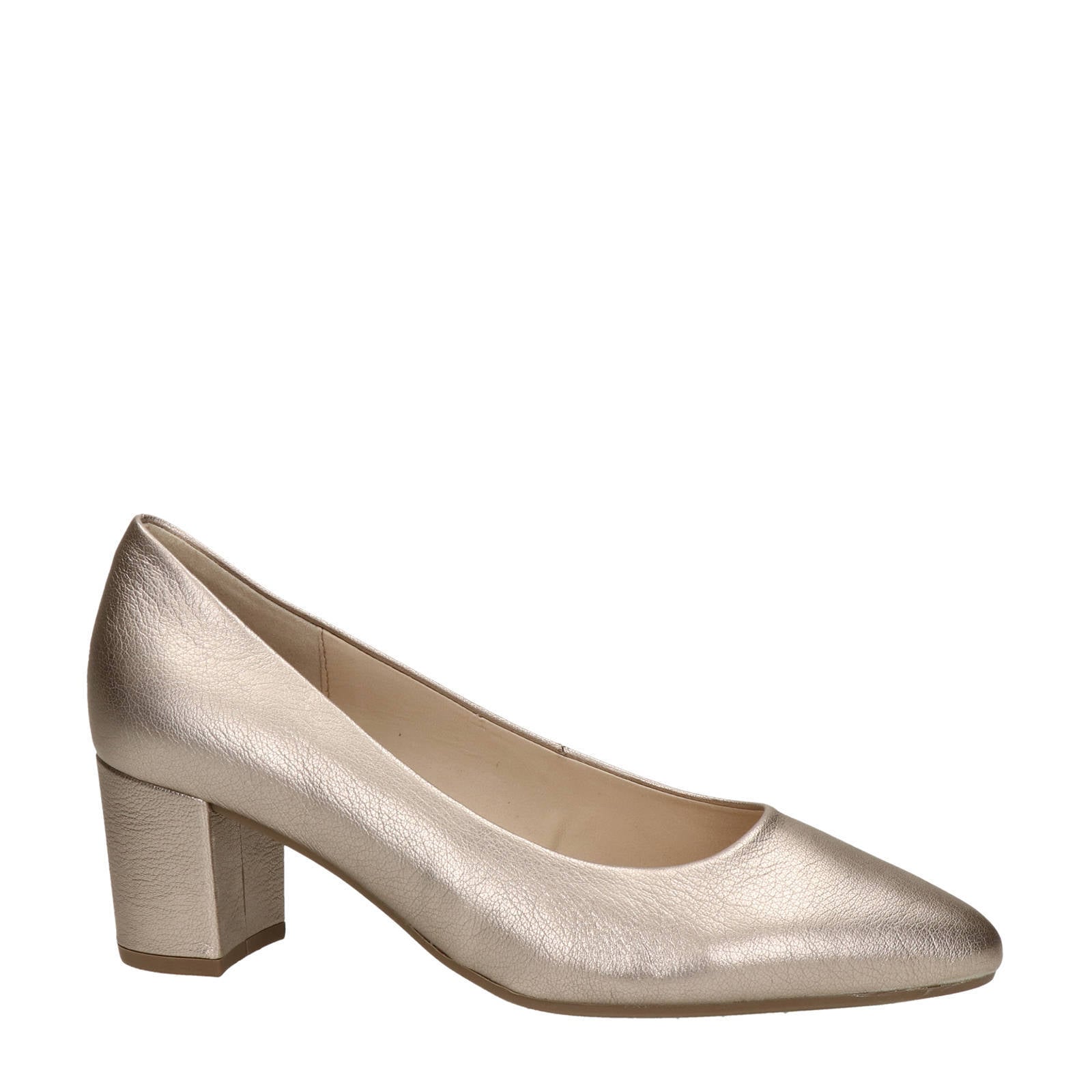Gabor leren pumps goud | wehkamp