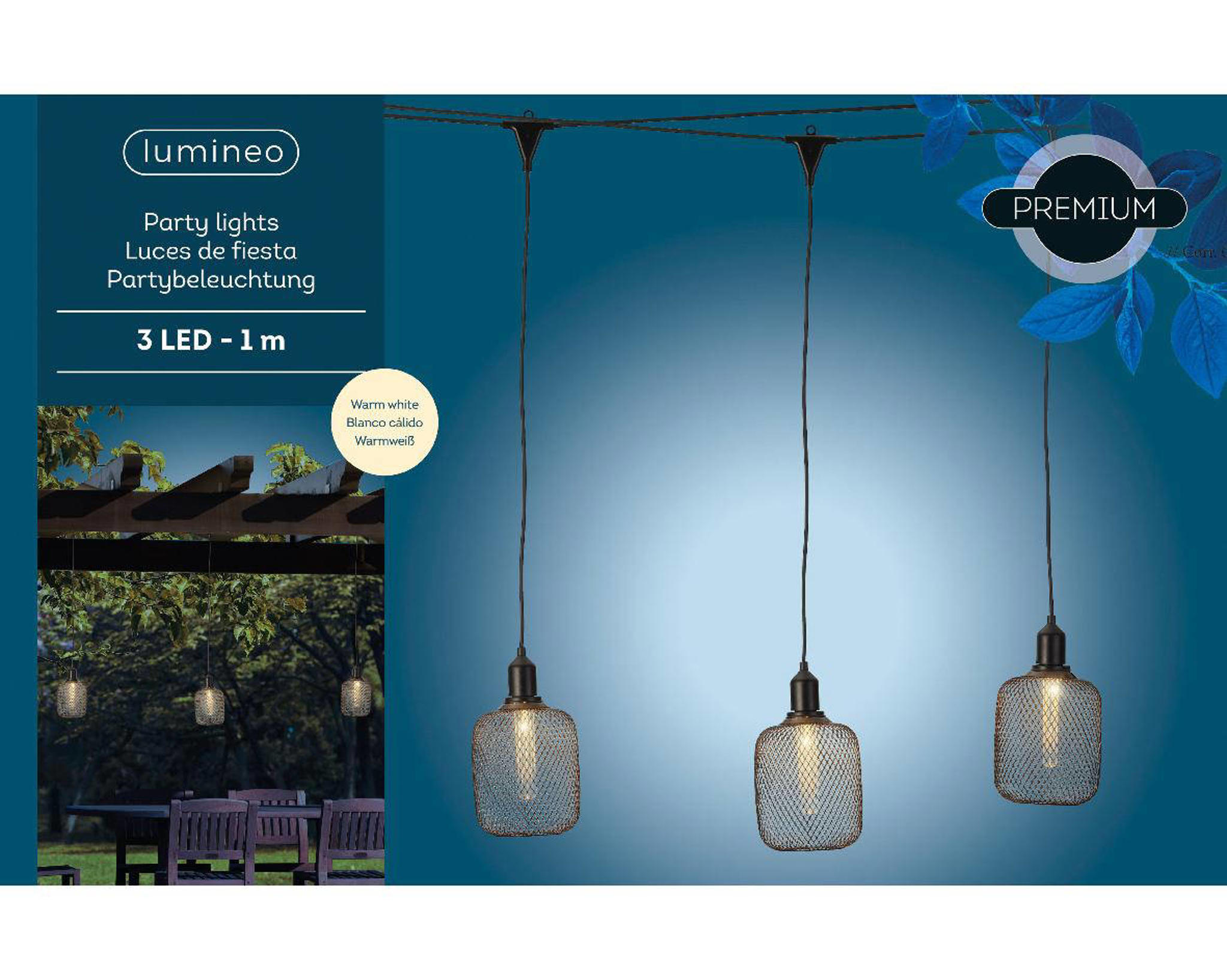 Lumineo LED partylight buiten met stekker - Afbeelding 3