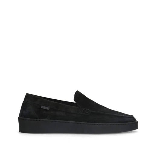 Manfield suède loafers zwart afbeelding