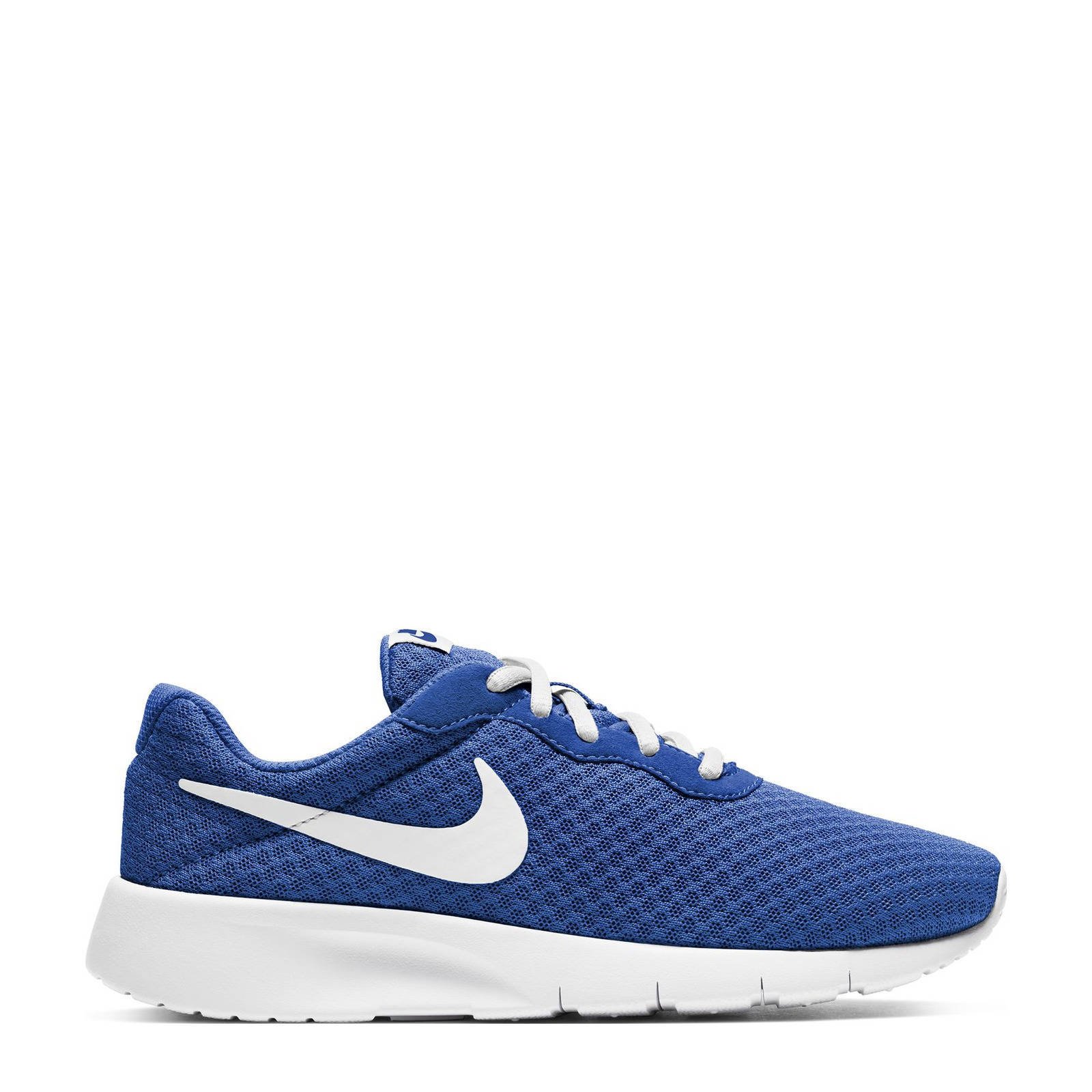 Nike Tanjun sneakers kobaltblauw wit wehkamp