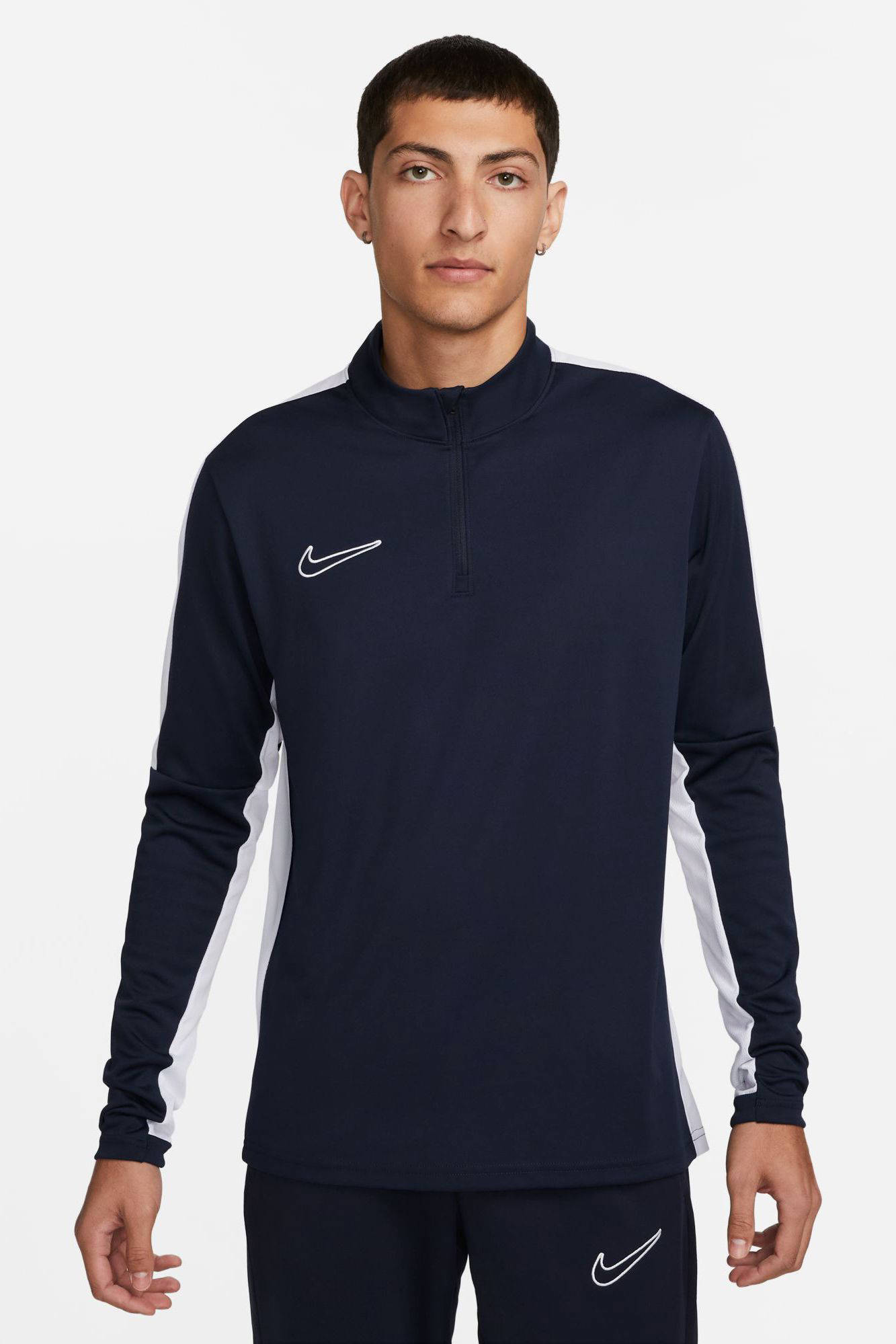 Nike sport T-shirt donkerblauw/wit | wehkamp