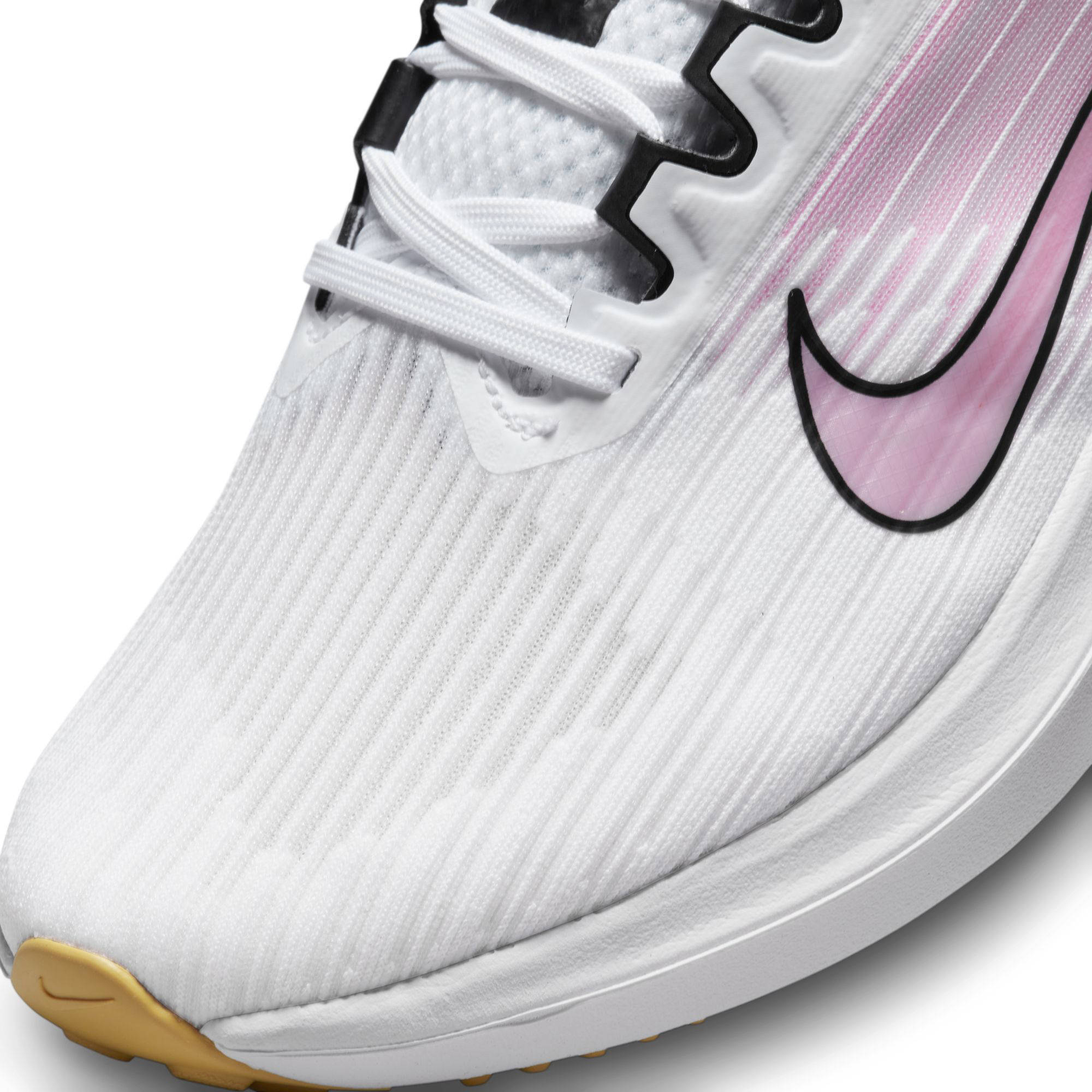 Nike Air Windflo 9 hardloopschoenen wit/zwart/roze | wehkamp