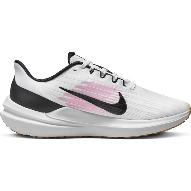 Reductor Familielid Onderscheppen Nike Air Windflo 9 hardloopschoenen wit/zwart/roze | wehkamp
