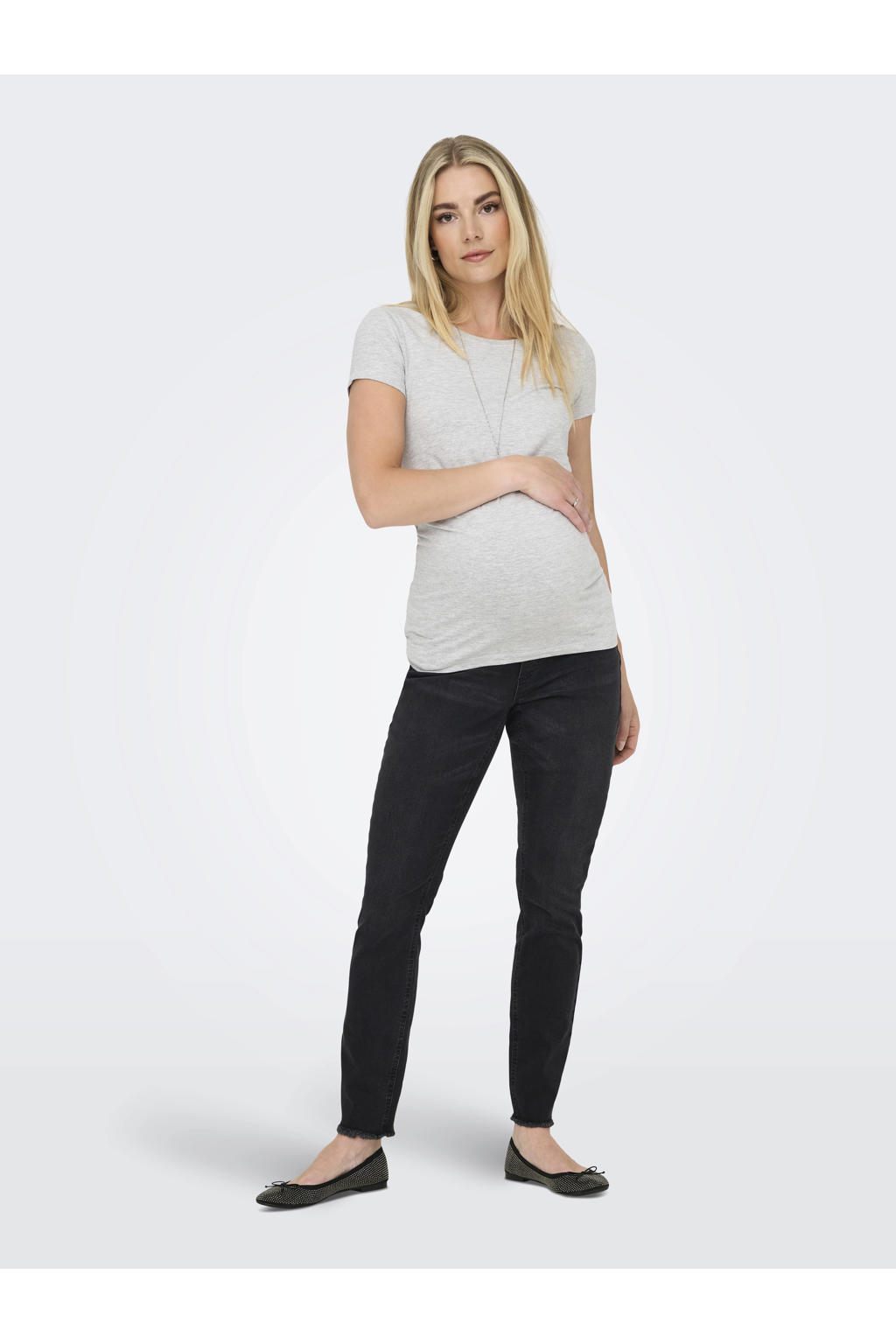 ONLY MATERNITY skinny zwangerschaps jegging OLMBLUSH washed black