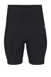 thumbnail: Zwarte dames ACTIVE By Zizzi Plus Size sportshort Asus van polyester met slim fit, regular waist en effen