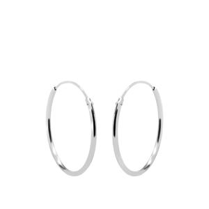 sterling zilveren oorbellen Plain Ø 3 cm