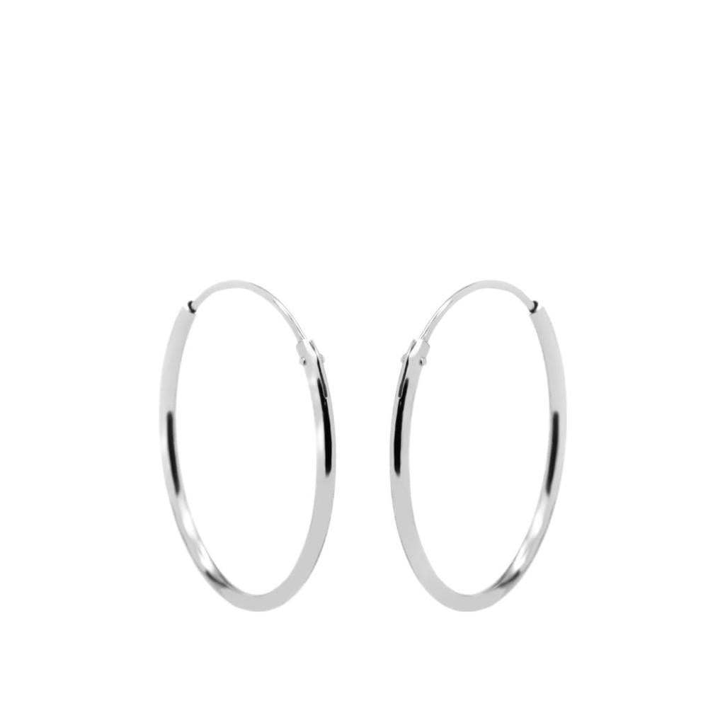 KARMA Jewelry sterling zilveren oorbellen Plain Ø 3 cm