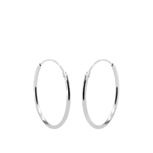 KARMA Jewelry sterling zilveren oorbellen Plain Ø 3 cm afbeelding